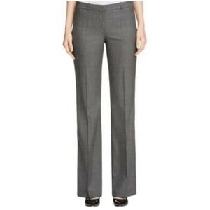 Boss Hugo Boss Tulia4 Dress Pants Trousers Gray Wool Blend Womens 14 NWT